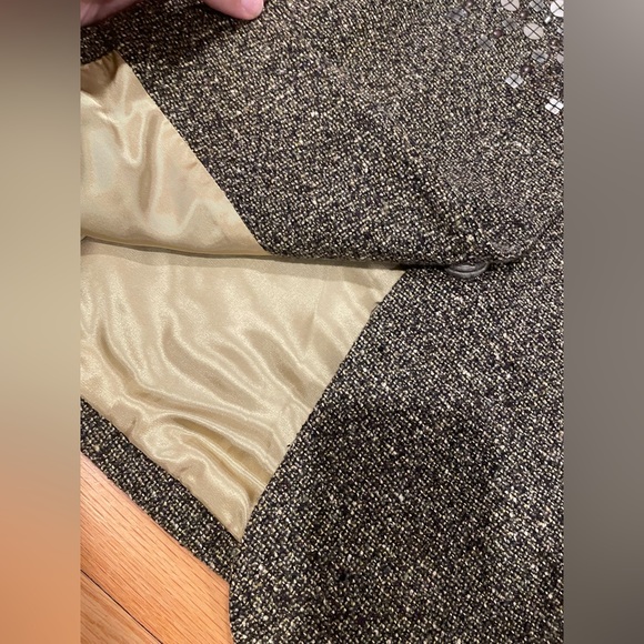 Ellen Tracy Wool Embellished Swing Coat Holiday Jacket - Picture 3 of 14